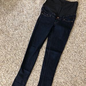 H&M MAMA maternity jeans in dark blue